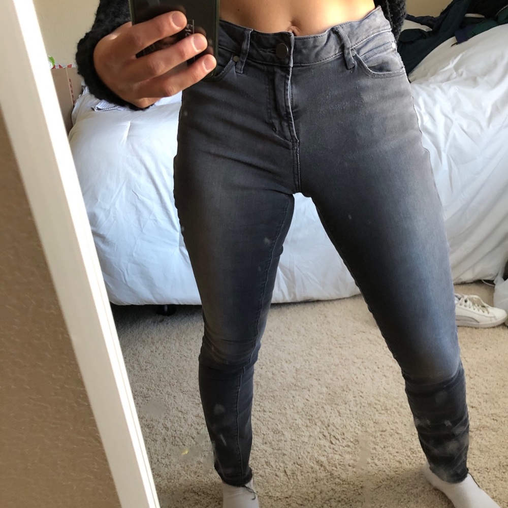 Article of society black faded jeans